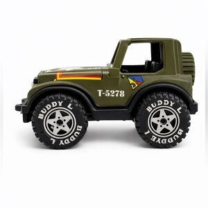 Vintage Buddy L Army Jeep T-5278 Hong Kong 6” Military Toy Vehicle